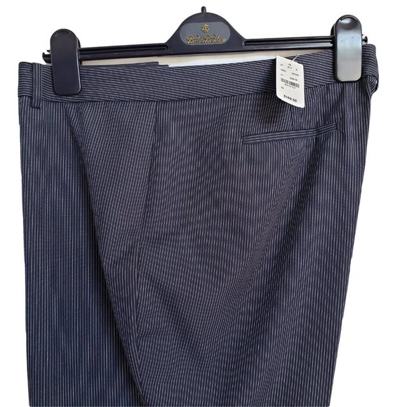 BROOKS BROTHERS New Navy Pinstripe Pant 16 - Picture 2 of 5